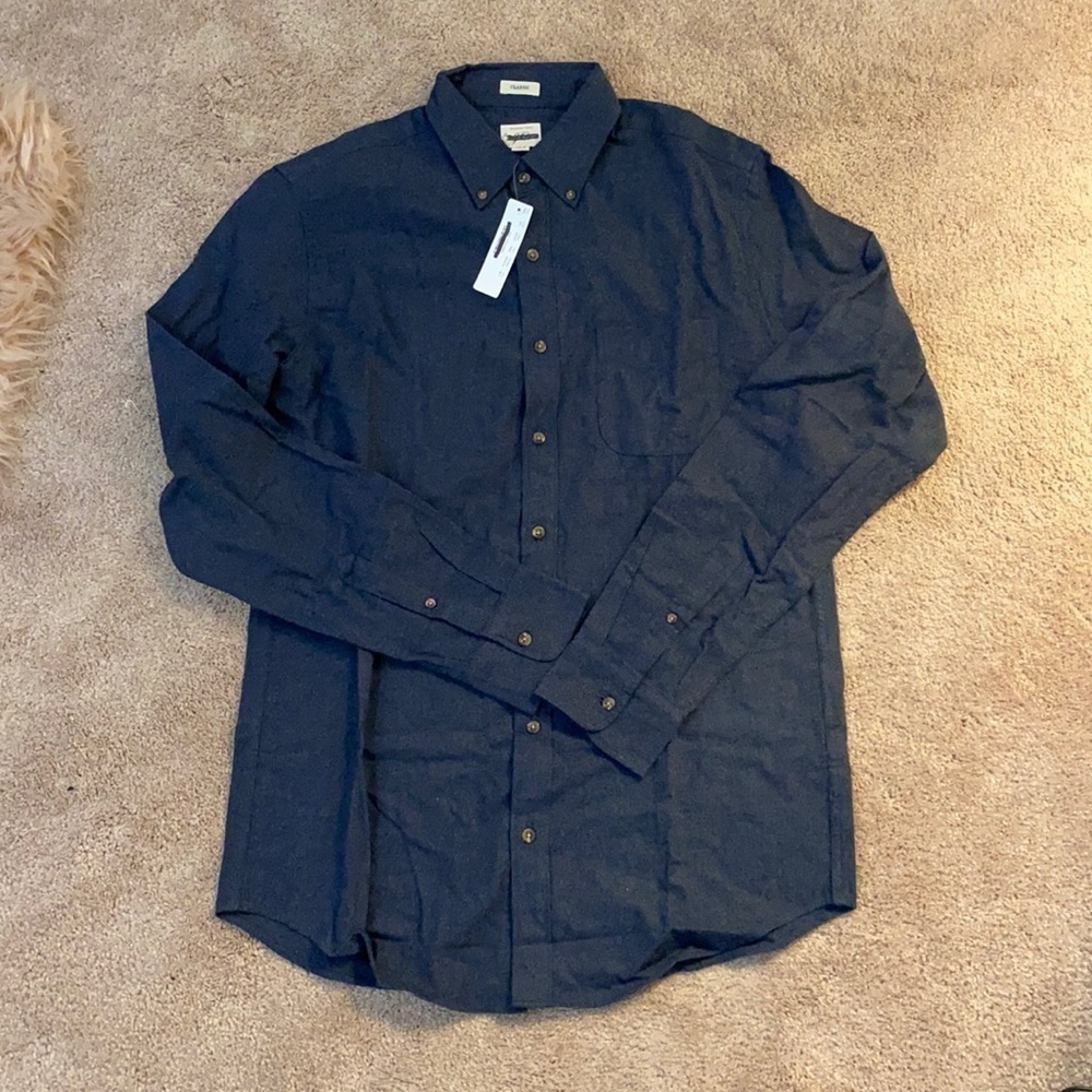 J Crew MT Brushed Twill Solid Shirt AQ157